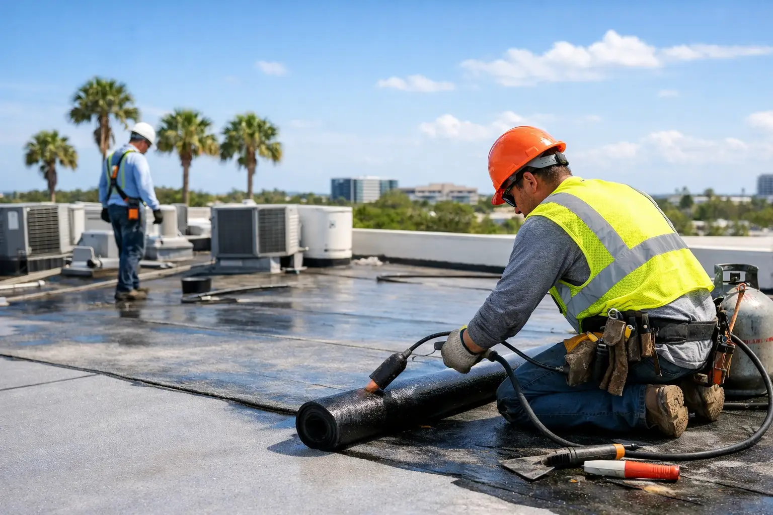 Commercial Flat Roof Repair for Florida Buildings