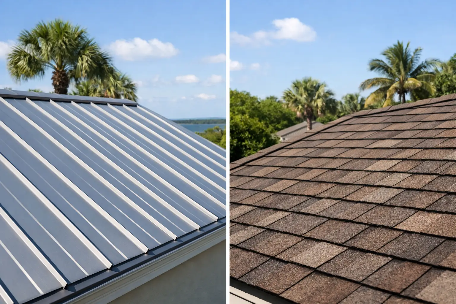 Metal Versus Shingle Roofs for Florida Homes