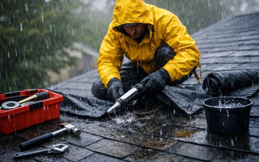 Roof Leak Repair During Rain: What to Do Now